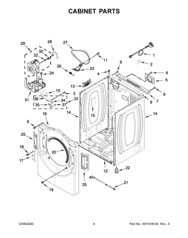 Cabinet parts