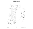 Whirlpool WRF535SMHZ05 cabinet parts diagram