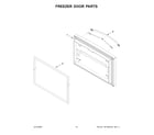 Whirlpool WRF535SMHZ05 freezer door parts diagram