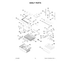 Whirlpool WRF535SMHZ05 shelf parts diagram