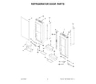 KitchenAid KRFF305EWH04 refrigerator door parts diagram
