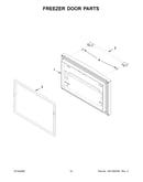 Freezer door parts