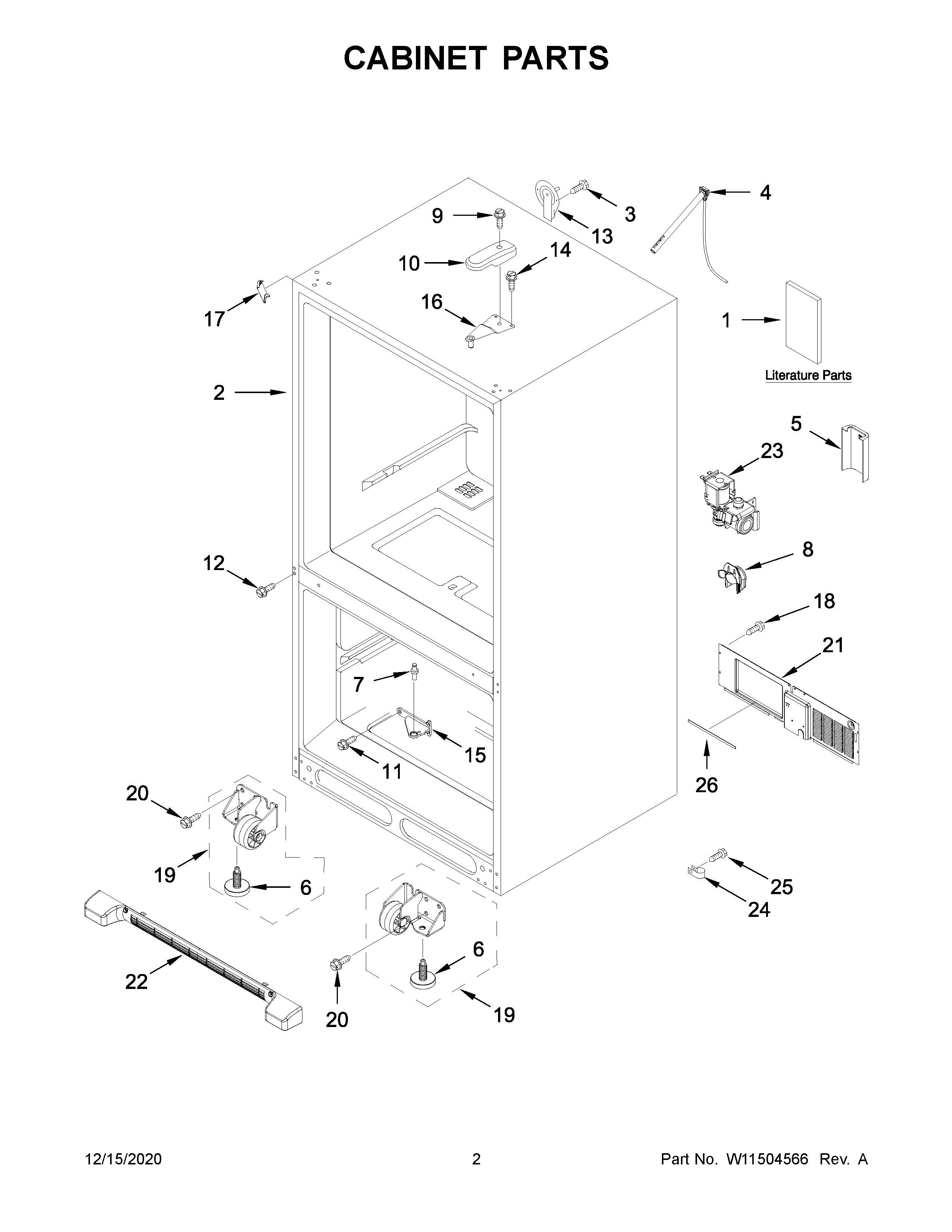 Cabinet parts