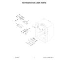 Whirlpool WRF532SMHZ04 refrigerator liner parts diagram