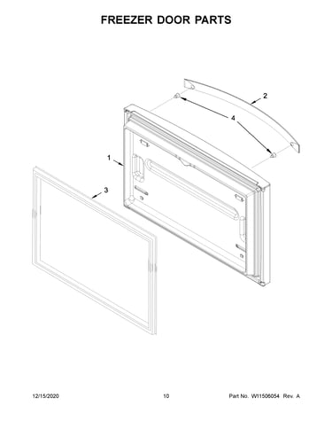 Freezer door parts
