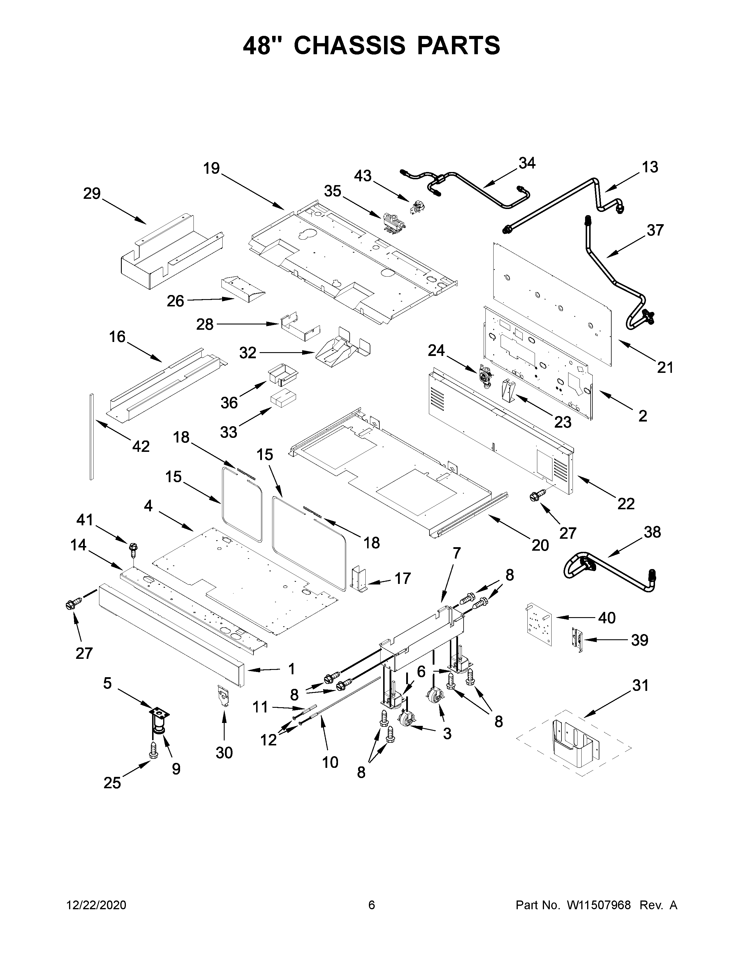 48" chassis parts