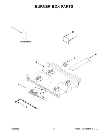 Burner box parts