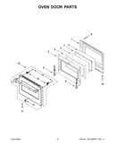 Oven door parts