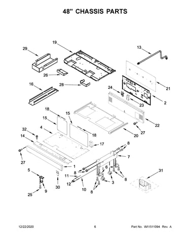48" chassis parts