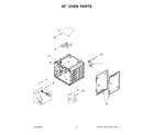 KitchenAid KFDC558JSS01 30" oven parts diagram