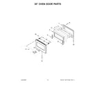 KitchenAid KFDC558JSS01 30" oven door parts diagram