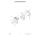 KitchenAid KFDC558JSS01 18" oven door parts diagram