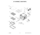 KitchenAid KFDC558JSS01 30" internal oven parts diagram