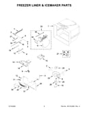 Freezer liner & icemaker parts