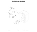 Maytag MBL1957FEZ06 refrigerator liner parts diagram