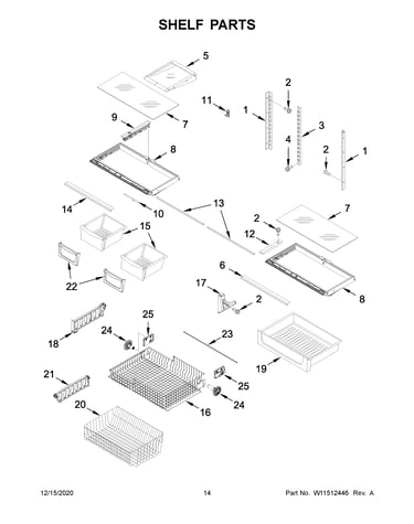 Shelf parts