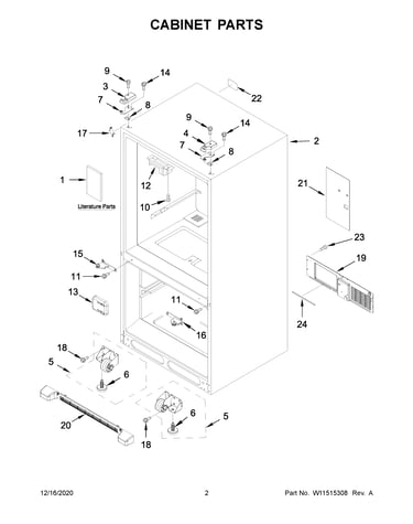 Cabinet parts