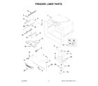 KitchenAid KRBR102ESS02 freezer liner parts diagram