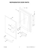 Refrigerator door parts