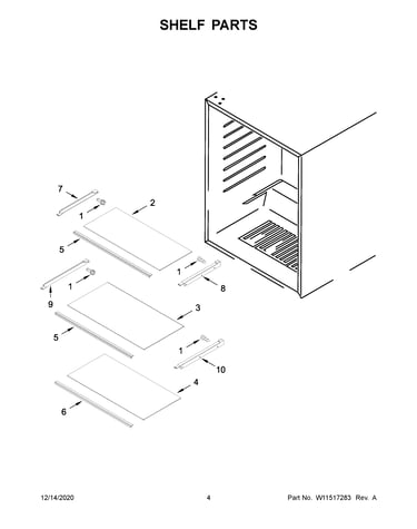 Shelf parts