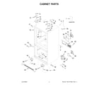 KitchenAid KRFF305EBS03 cabinet parts diagram