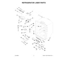 KitchenAid KRFF305EBS03 refrigerator liner parts diagram