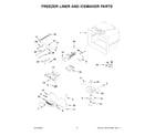 KitchenAid KRFF305EBS03 freezer liner and icemaker parts diagram