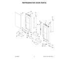 KitchenAid KRFF305EBS03 refrigerator door parts diagram