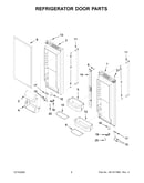 Refrigerator door parts