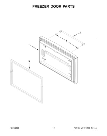Freezer door parts