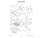 KitchenAid KRFF305EBS03 shelf parts diagram