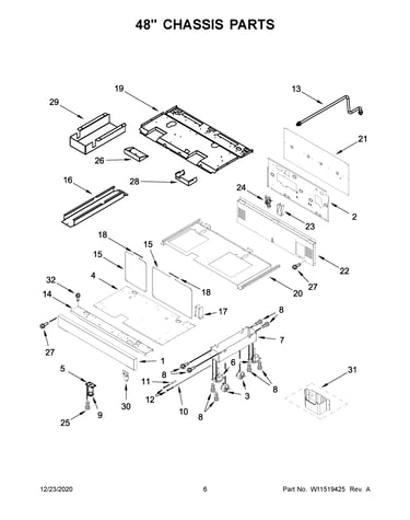 48" chassis parts