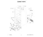 Whirlpool WRB119WFBB02 cabinet parts diagram