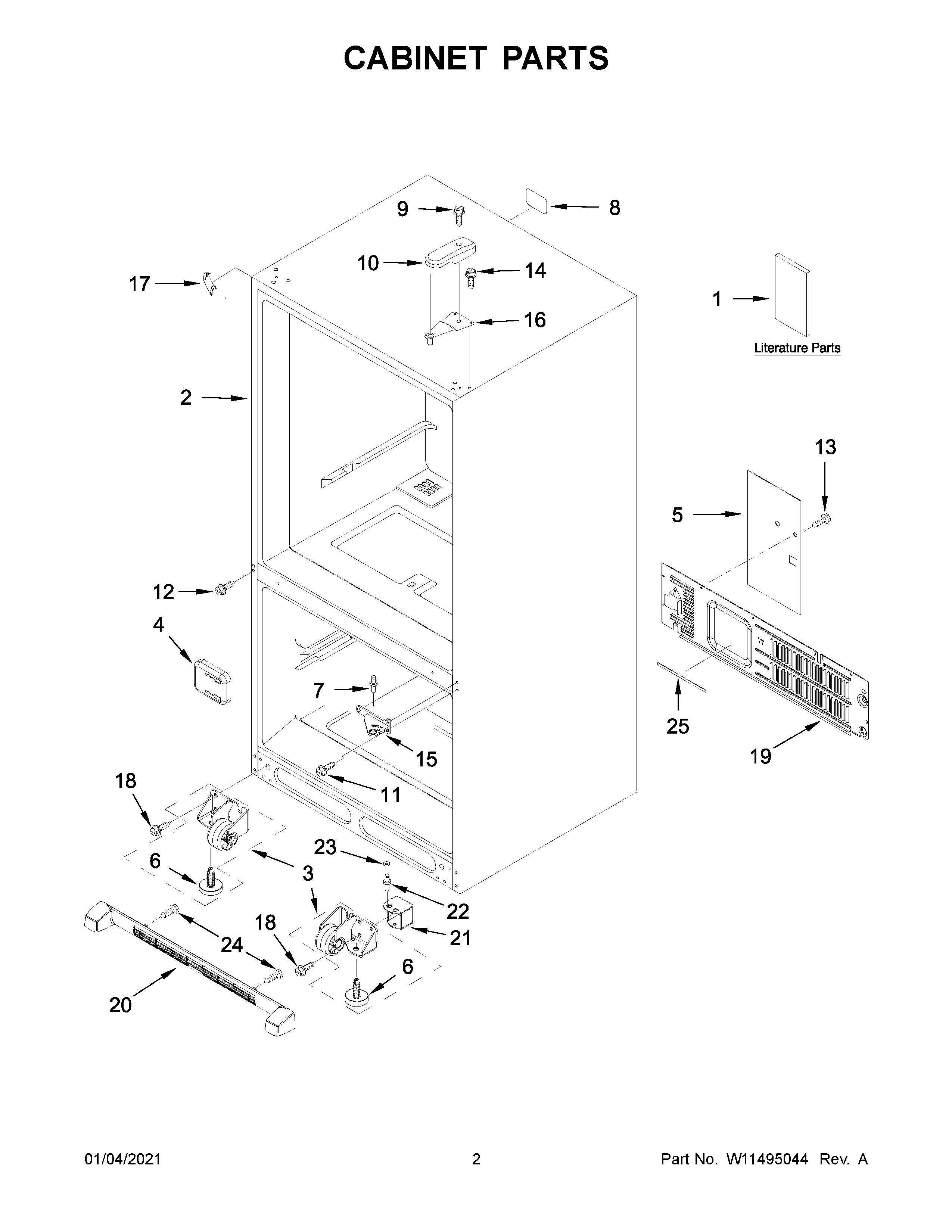 Cabinet parts