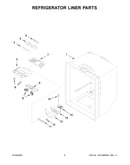 Refrigerator liner parts