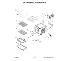 KitchenAid KFDC558JPA01 30" internal oven parts diagram