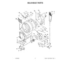Maytag MGD6630HW3 bulkhead parts diagram