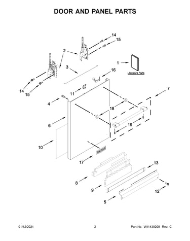 Door and panel parts