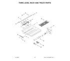 Maytag MDB9979SKZ0 third level rack and track parts diagram