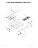 Third level rack and track parts