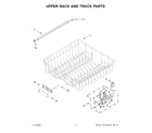 Maytag MDB9959SKZ0 upper rack and track parts diagram