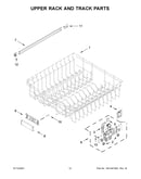 Upper rack and track parts
