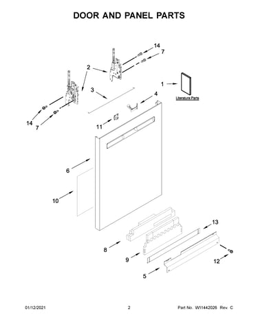 Door and panel parts