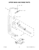 Upper wash and rinse parts