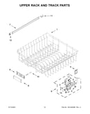 Upper rack and track parts