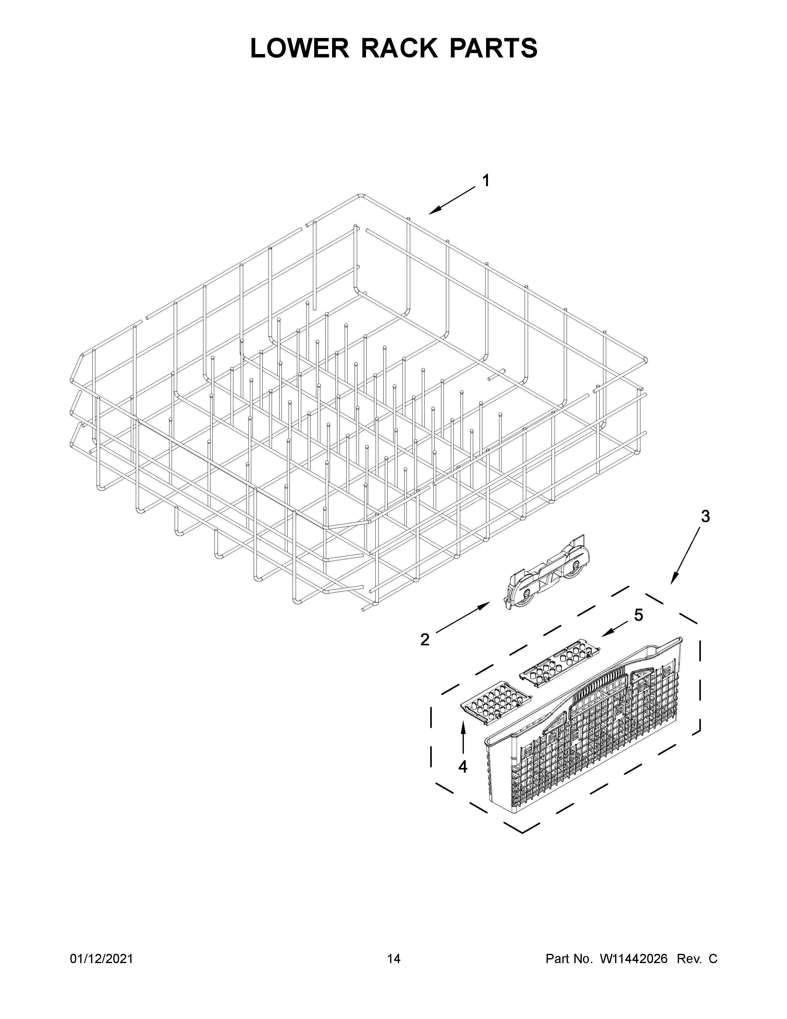 LOWER RACK PARTS