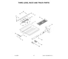 Maytag MDB8959SKW0 third level rack and track parts diagram