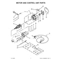 KitchenAid 5KSM175PSEGP4 motor and control unit parts diagram