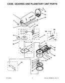 Case, gearing and planetary unit parts