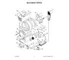 Whirlpool YWED8620HC2 bulkhead parts diagram